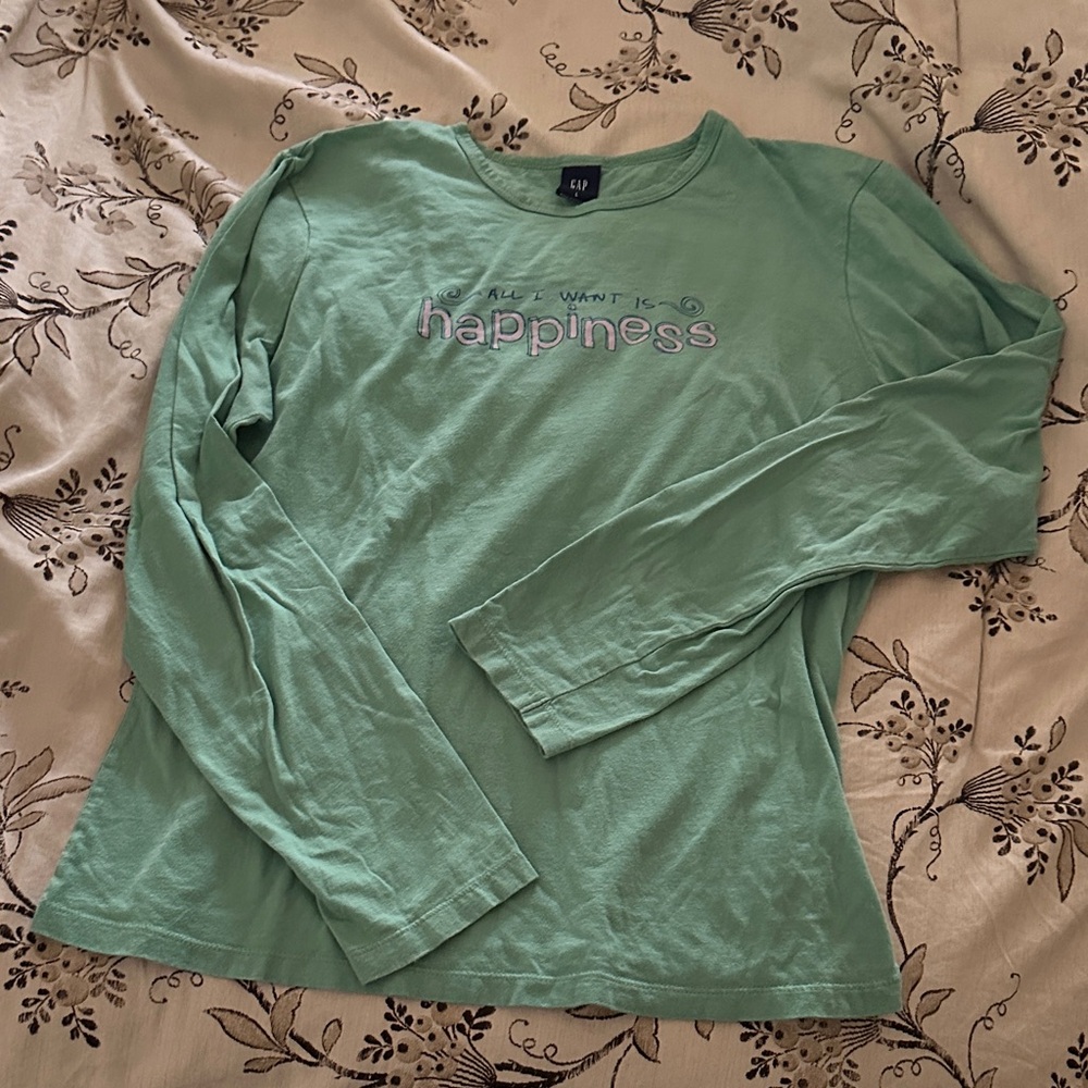 Vintage GAP Green Long Sleeve Top